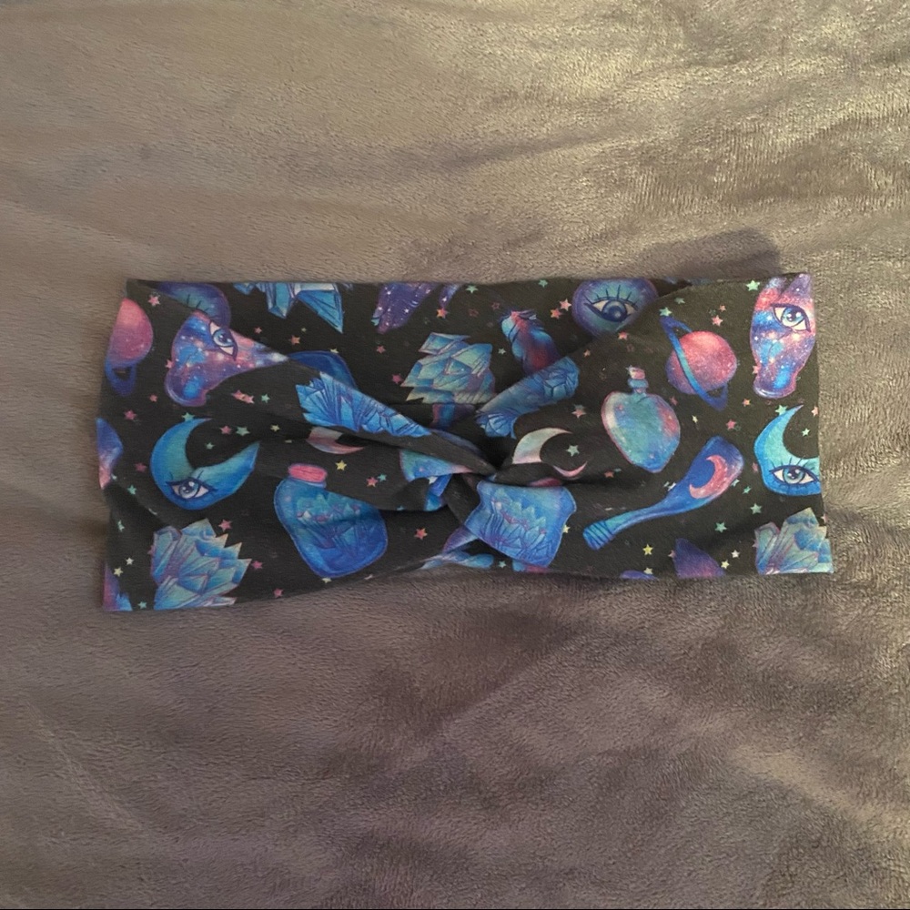 Handmade Crystal Moon Potion Universe Space Headband
